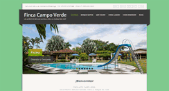 Desktop Screenshot of fincacampoverde.com